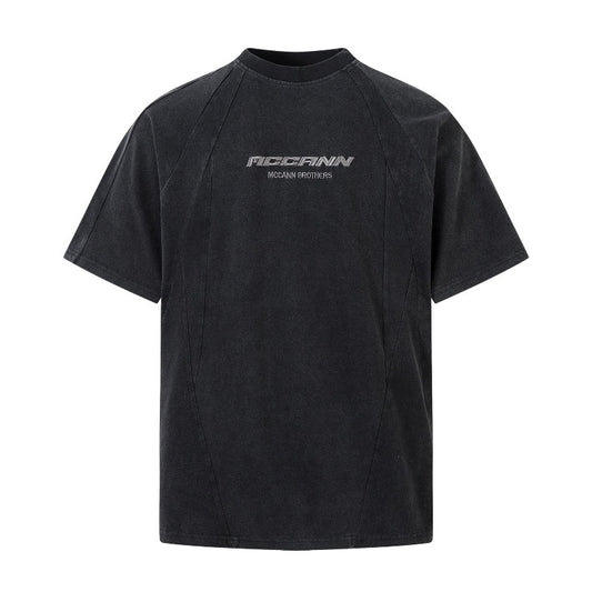 Men's t-shirts: american streetwear summer washed & distressed deconstructed design, premium unisex short-sleeve tee