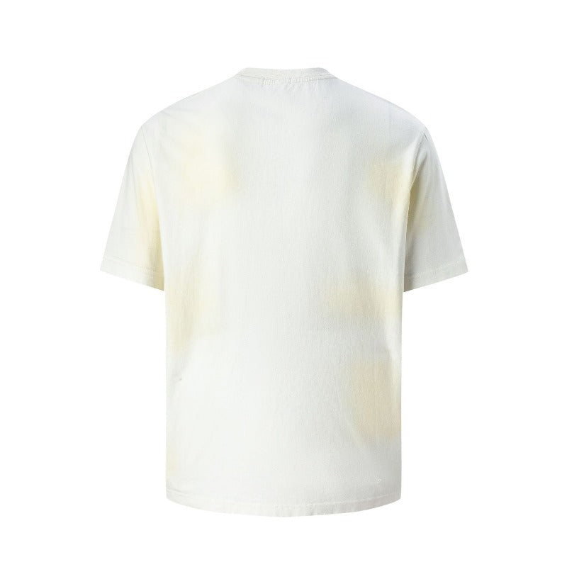 Men's t-shirts: american street style, unisex, premium quality, summer irregular letter design, slim fit short sleeve tee