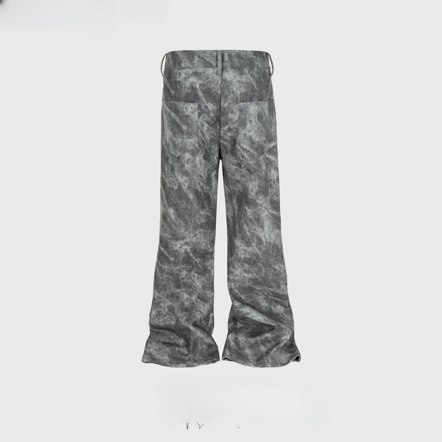 MIJKO Men's Vintage Pants MIJKO Slim-fit Grey Casual Pants