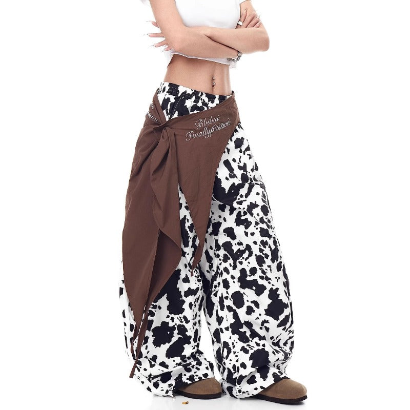 Women casual pants retro