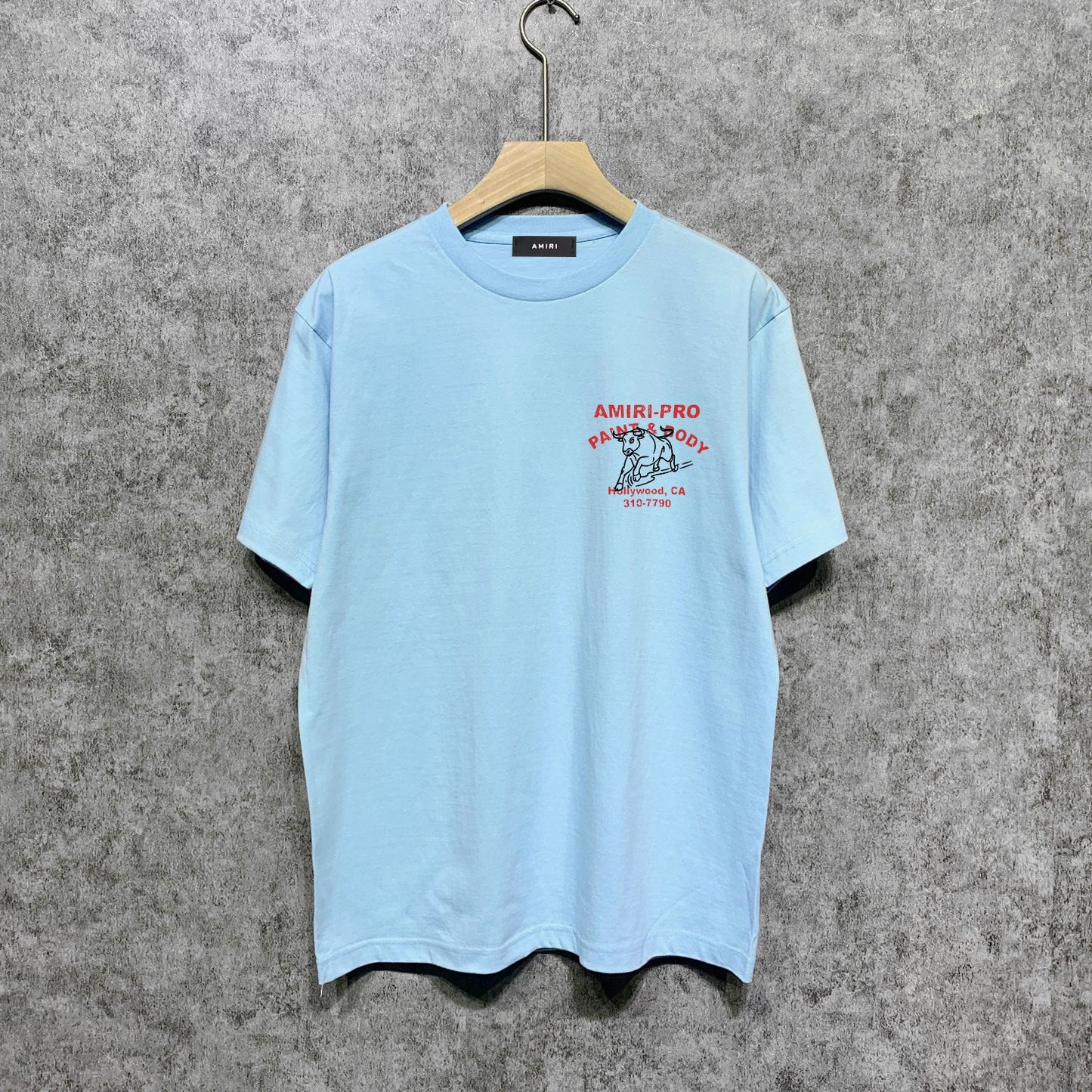 Amiri t shirts bull printing short sleeve