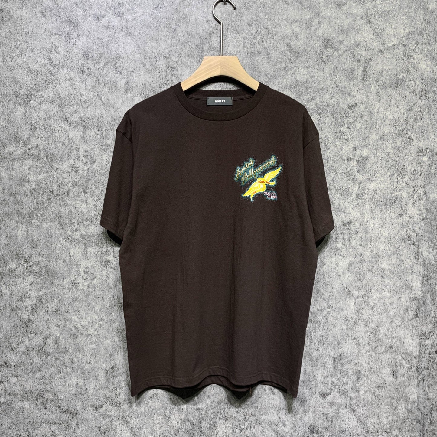 Amiri t shirts star point wings printing short sleeve