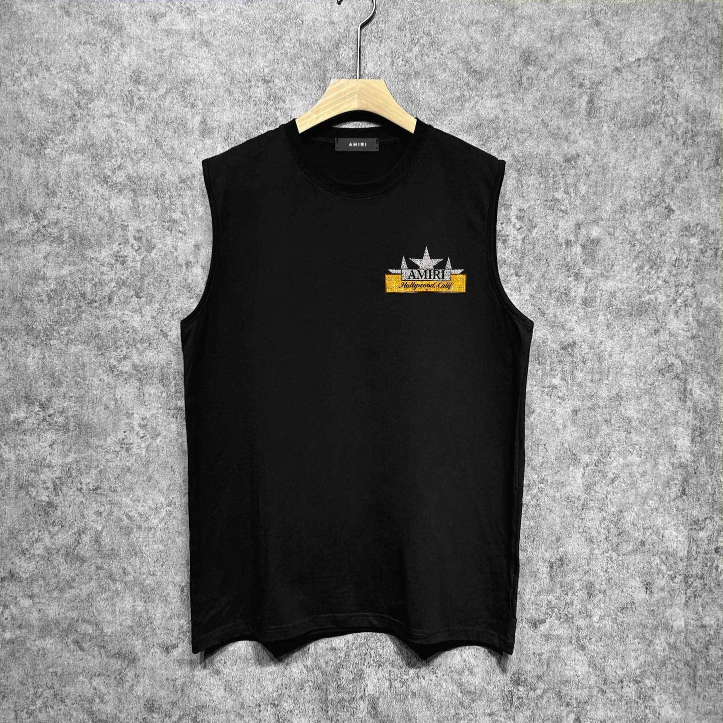 Amiri tank top five-pointed star nameplate printing