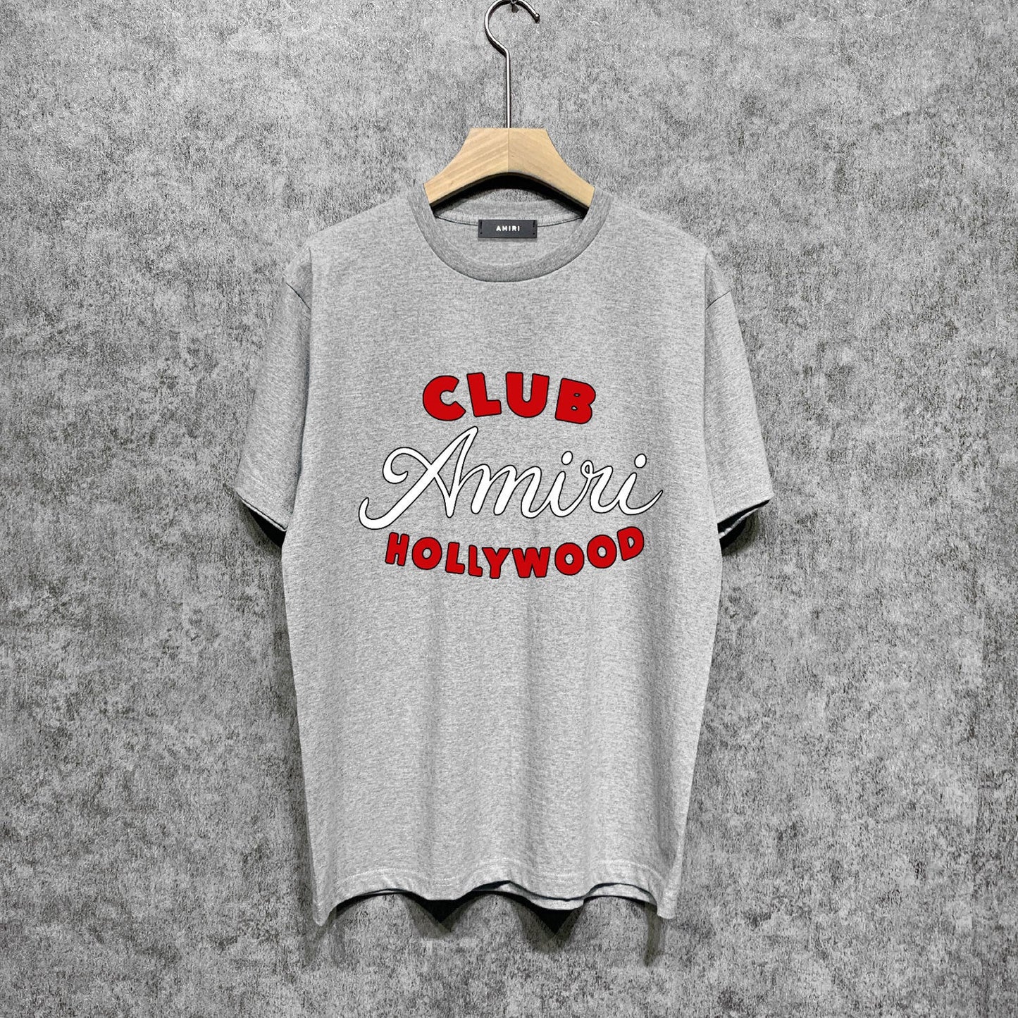 Amiri t shirts hollywood club printing short sleeve