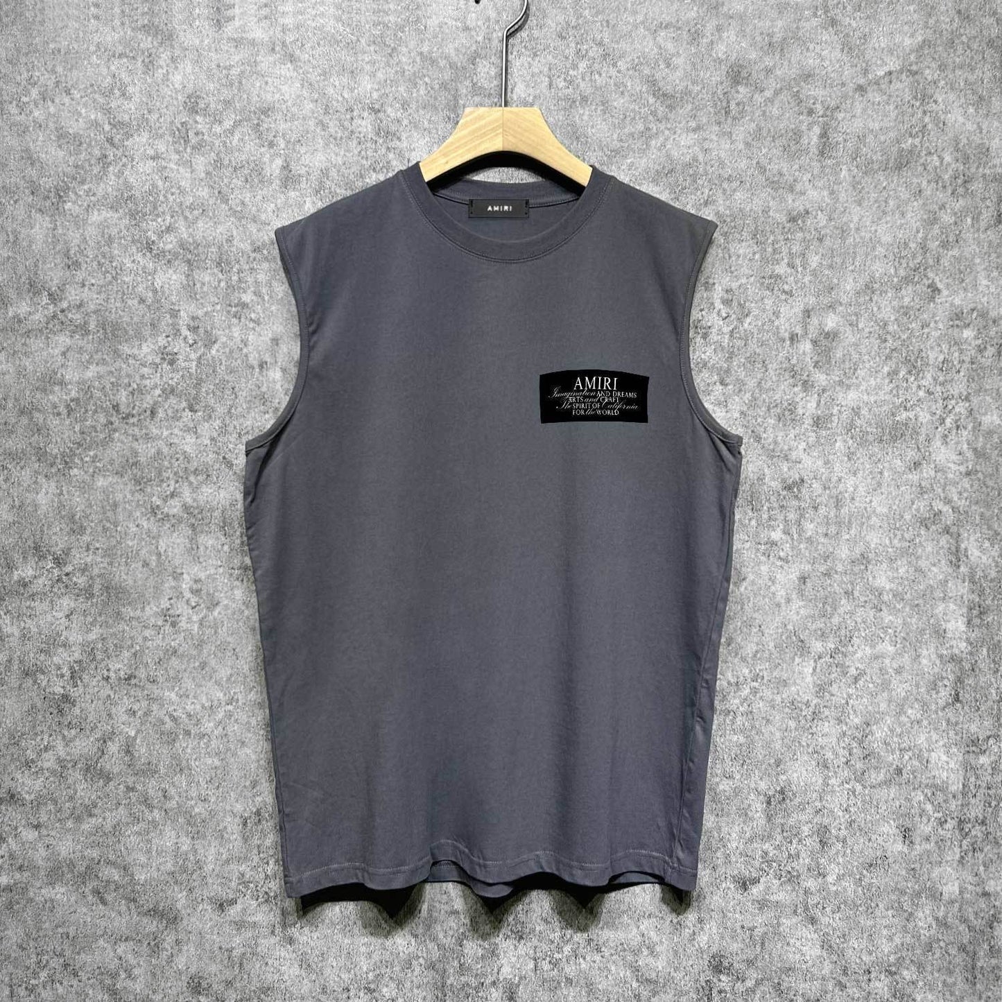 Amiri tank top hollywood art word printing