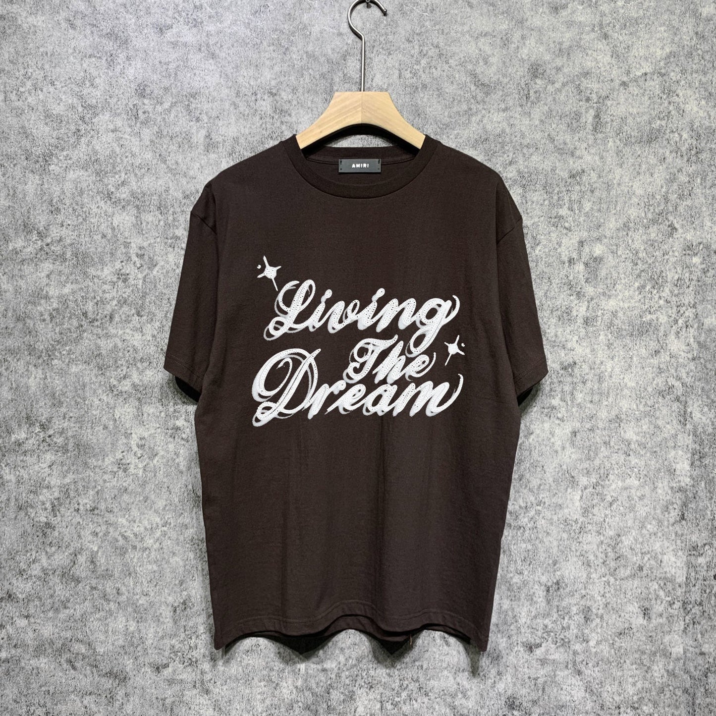 Amiri t shirts letterprinting short sleeves
