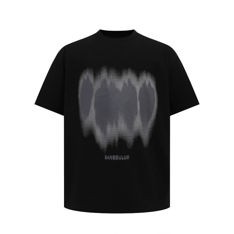 Men's t-shirts: american street style, summer collection - minimalist, high-end design with silhouette graphic, short sleeve tee