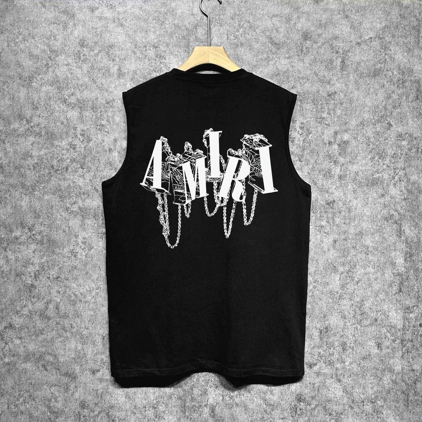 Amiri tank top chain letter printing