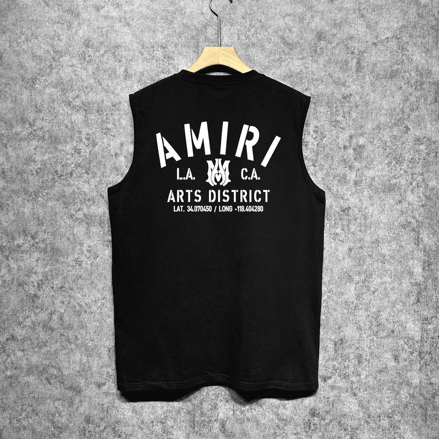 Amiri tank top los angeles california printing