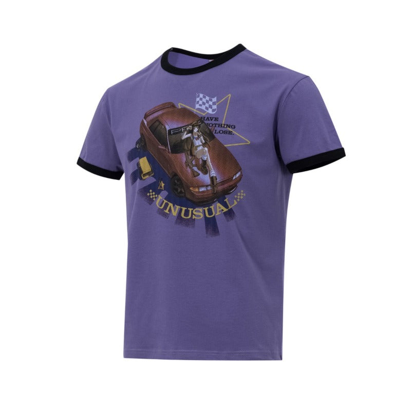 Men's t-shirts - american high street retro streetwear couple's style cartoon graphic design crew neck slim fit short sleeve t-shirt