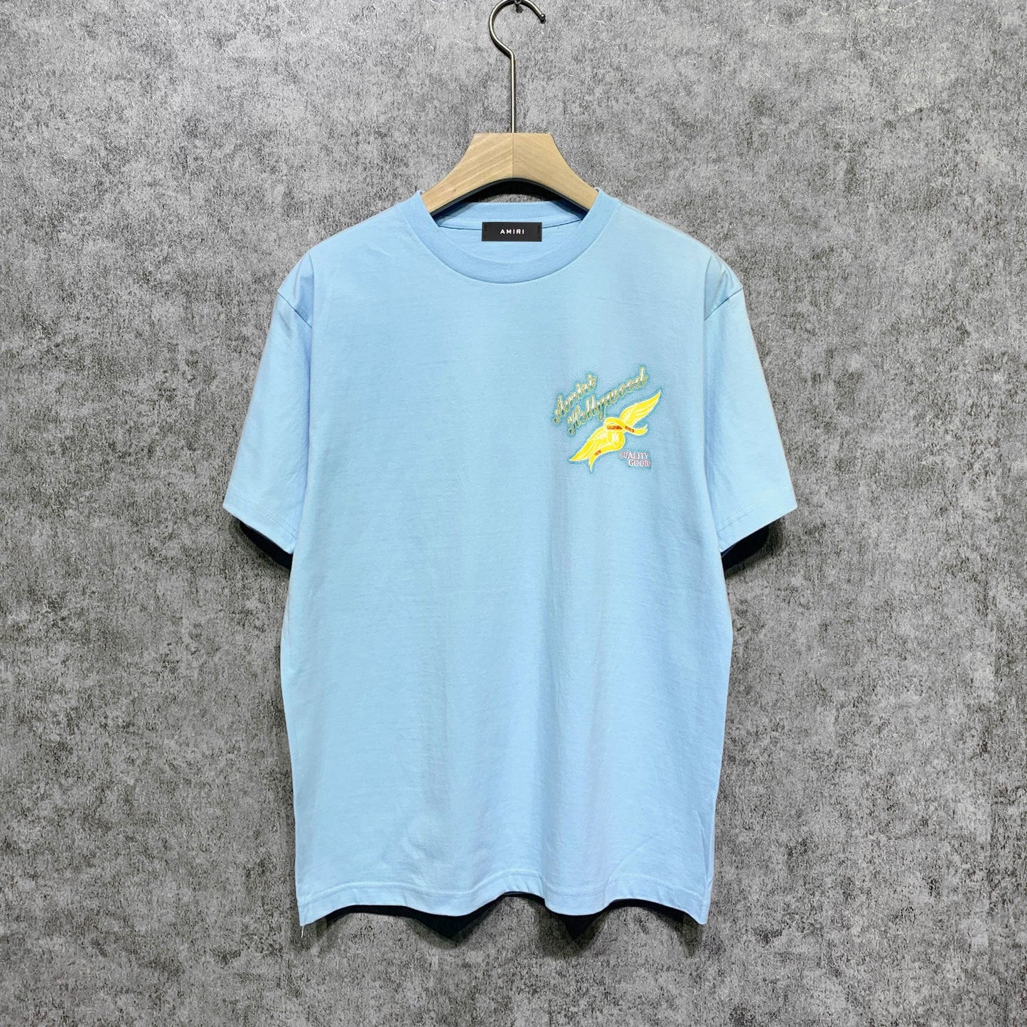 Amiri t shirts star point wings printing short sleeve