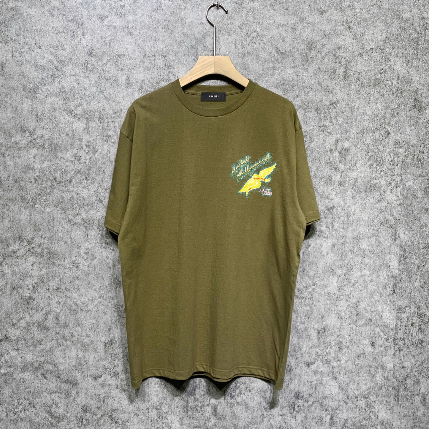 Amiri t shirts star point wings printing short sleeve