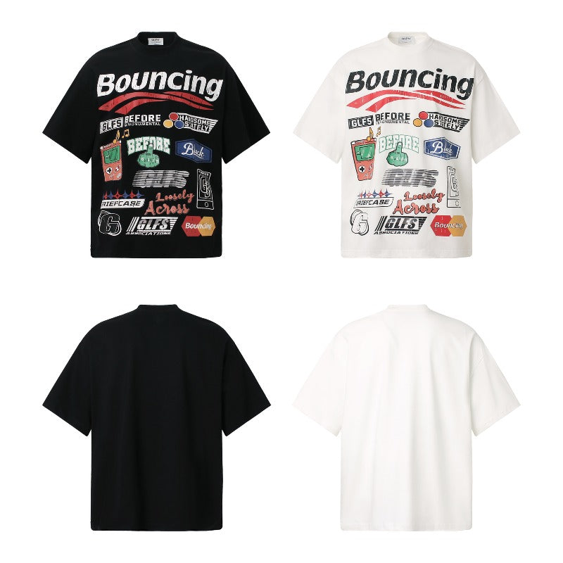 Men's t-shirts: american street style, summer, unisex, retro, fun graphic, high-end design, men's loose fit short sleeve t-shirt