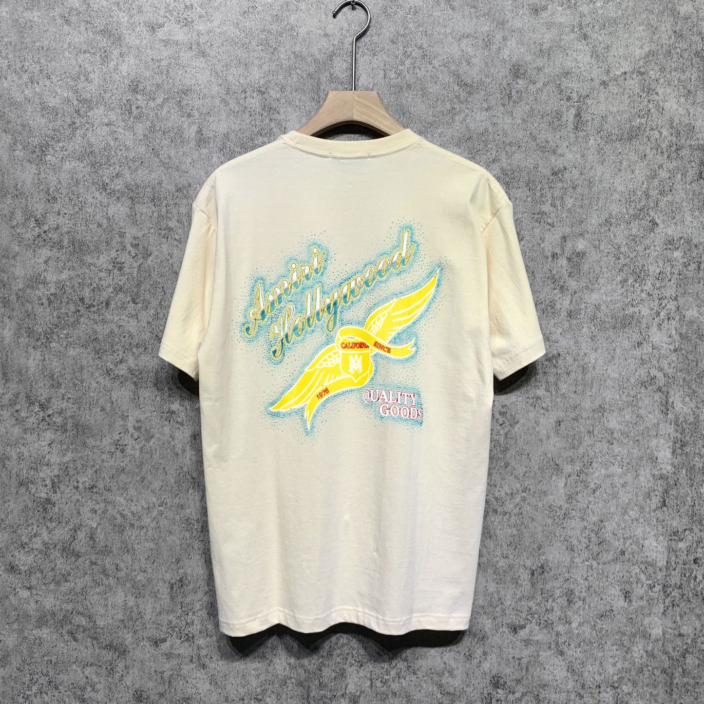 Amiri t shirts star point wings printing short sleeve