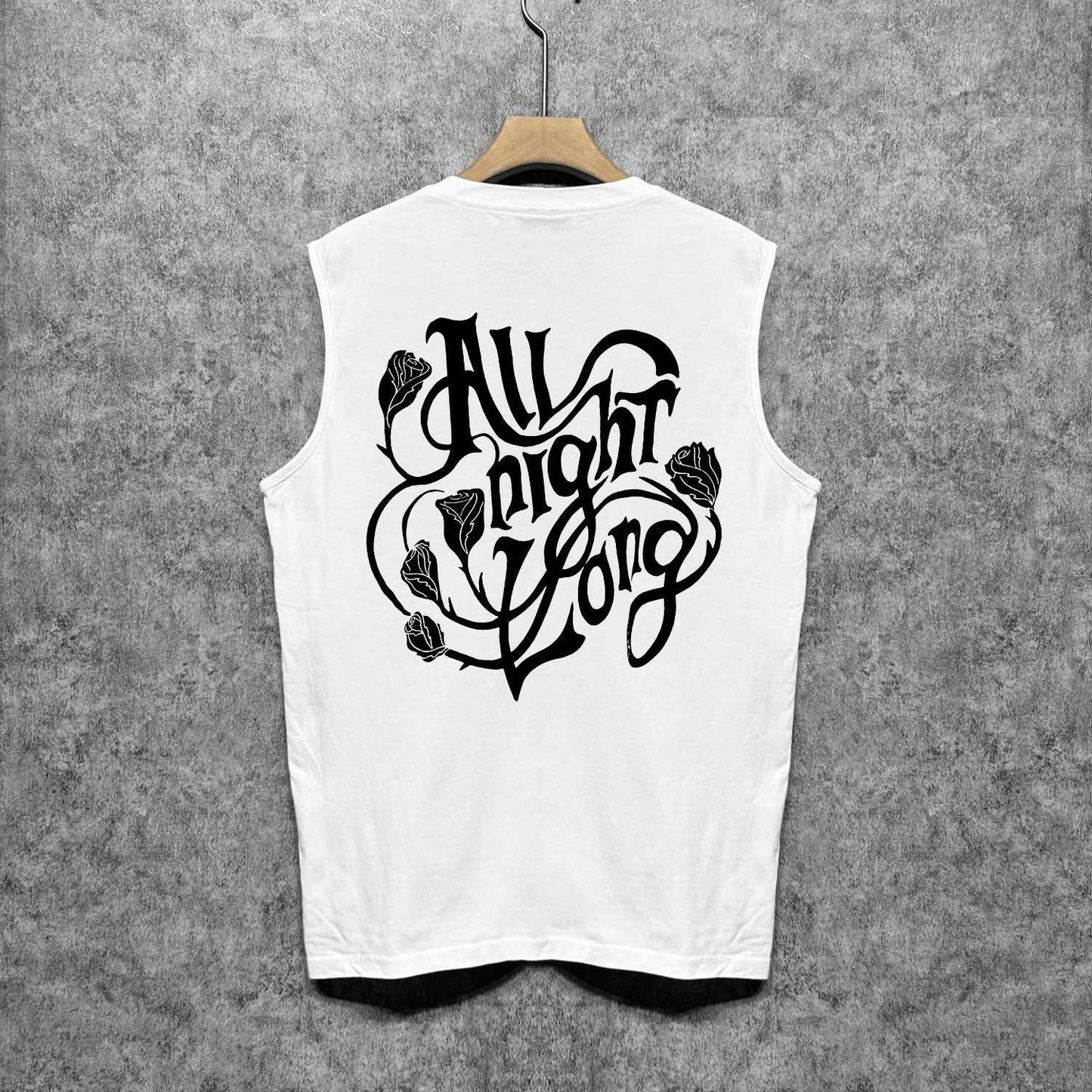Amiri tank top morning glory printing
