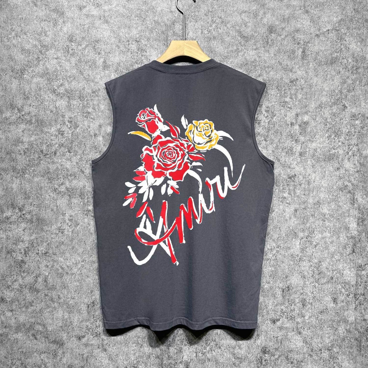 Amiri tank top flower printing