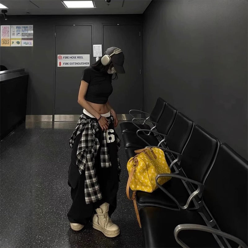 Womens casual pants women's summer loose wide-leg trousers