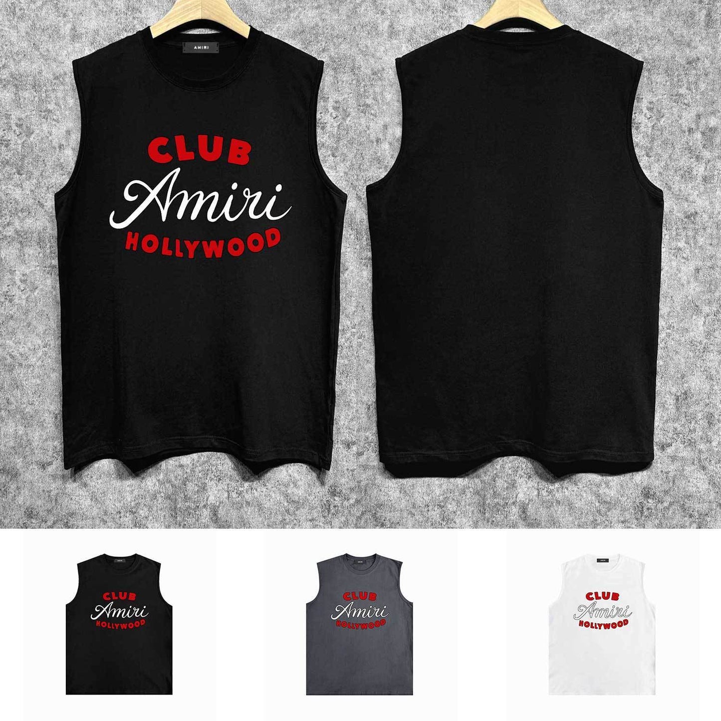 Amiri tank top hollywood club printing