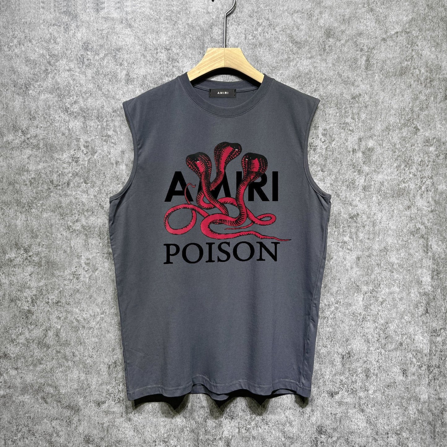 Amiri tank top cobra printing