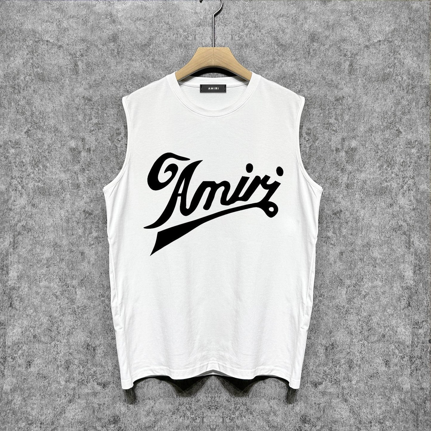 Amiri tank top with flowing letter print