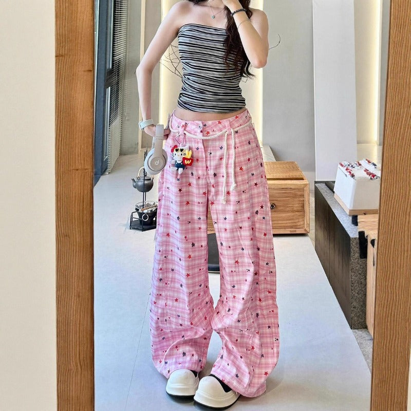 Women casual pant women loosehigh waist