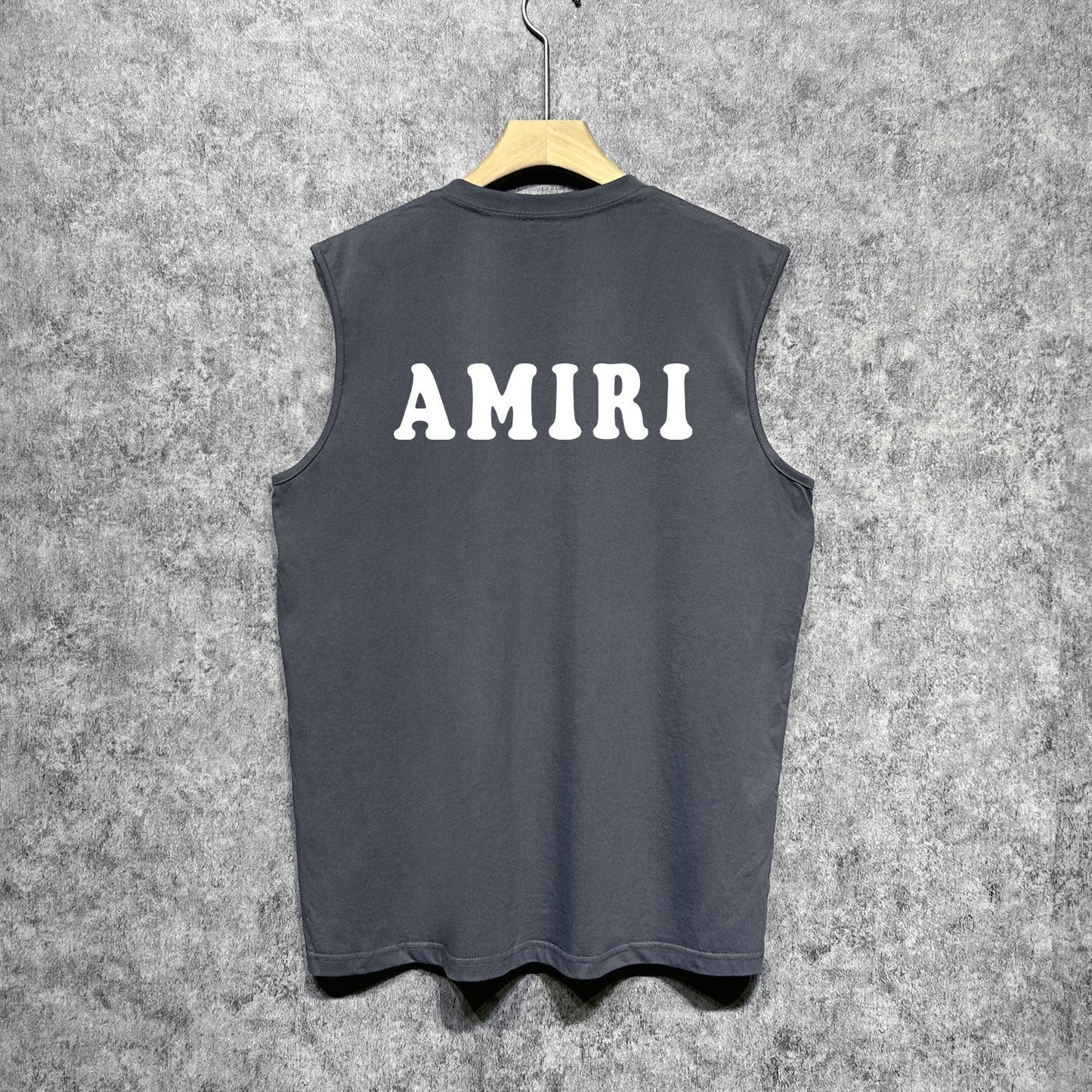 Amiri tank top smiley face printing