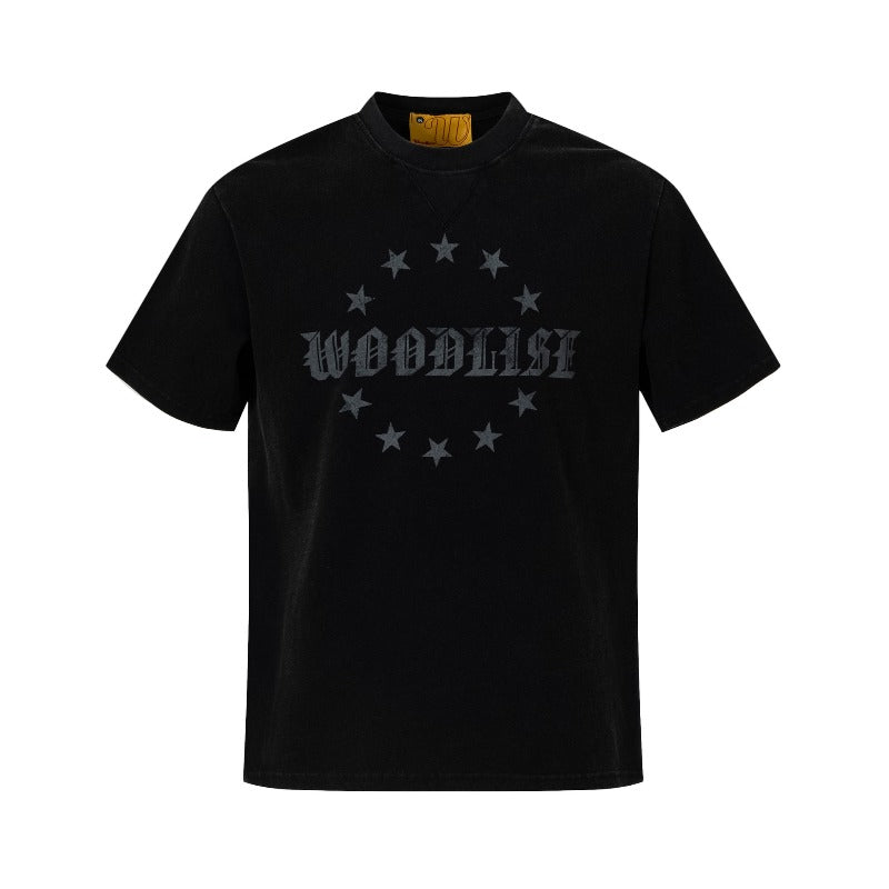 Men's t-shirts: wt american street style, unisex, premium summer letter print design, relaxed fit short sleeve tee