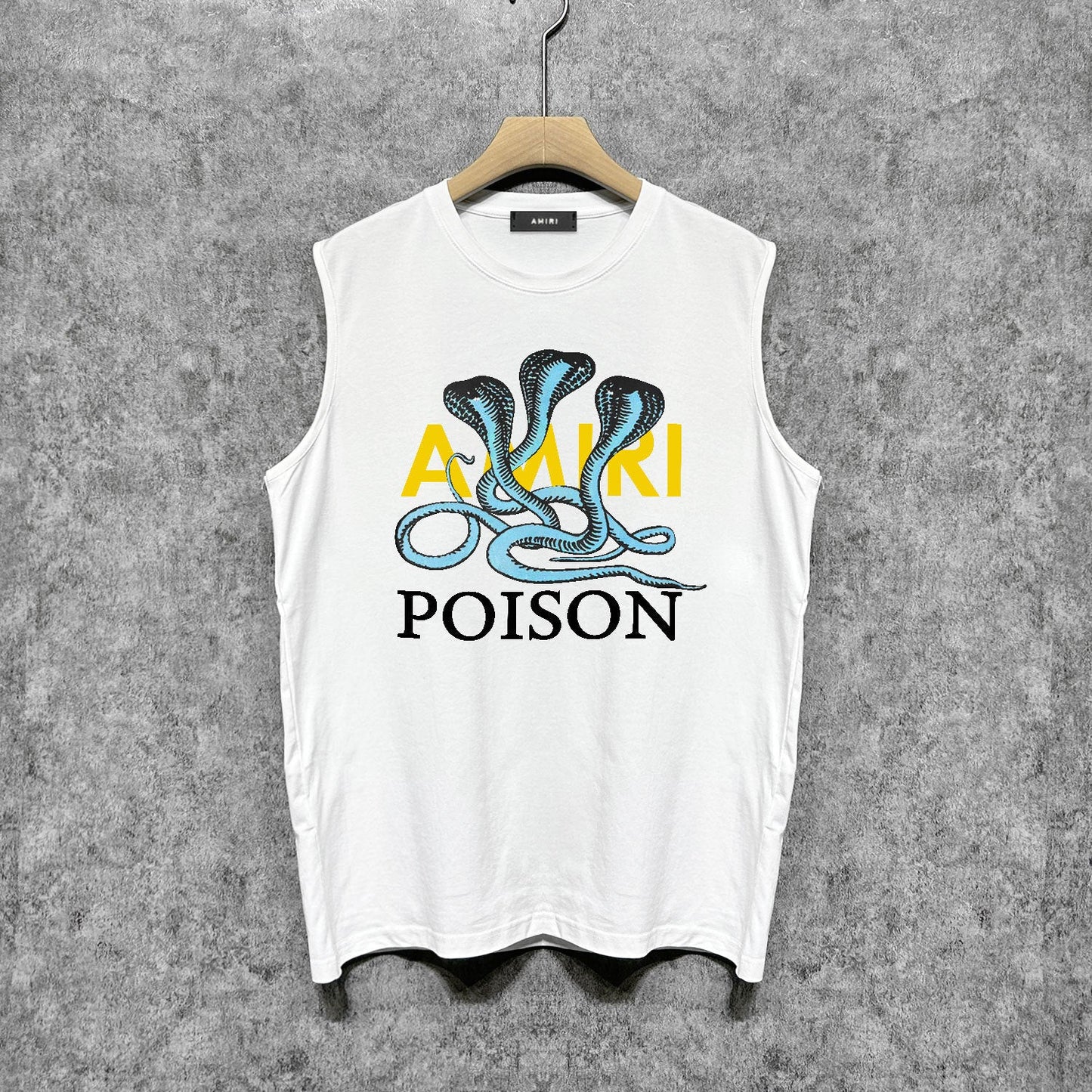 Amiri tank top cobra printing