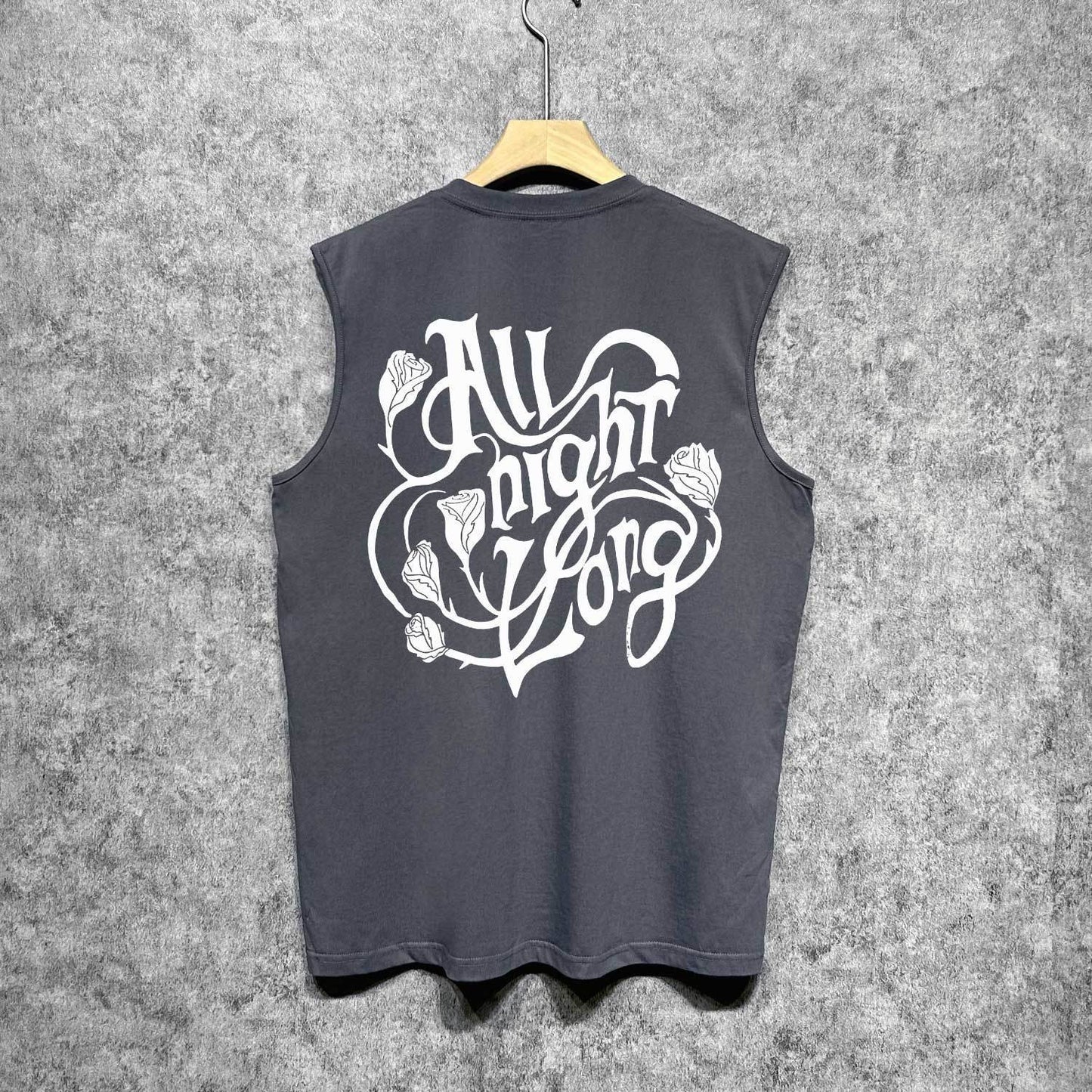 Amiri tank top morning glory printing