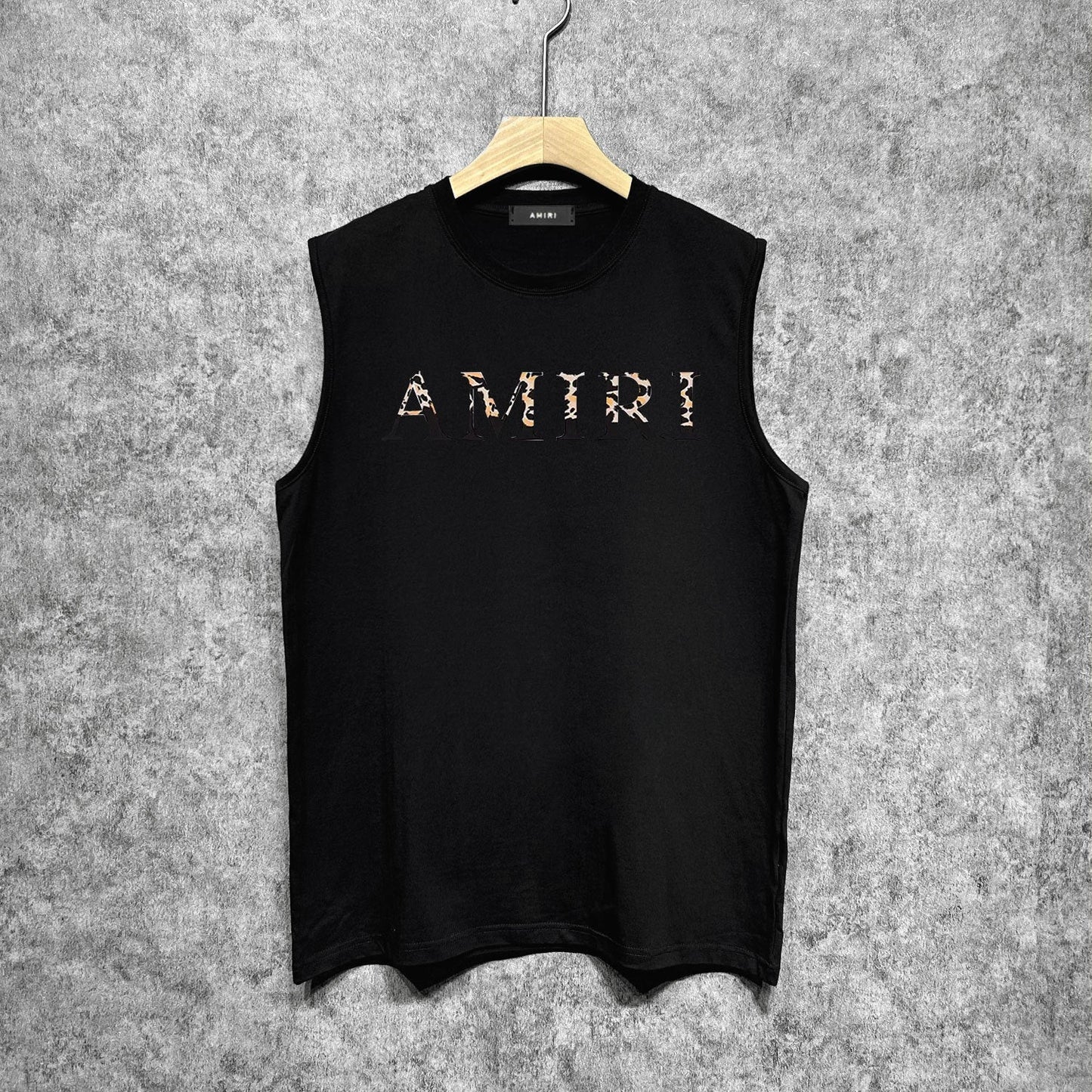 Amiri tank top fur printing