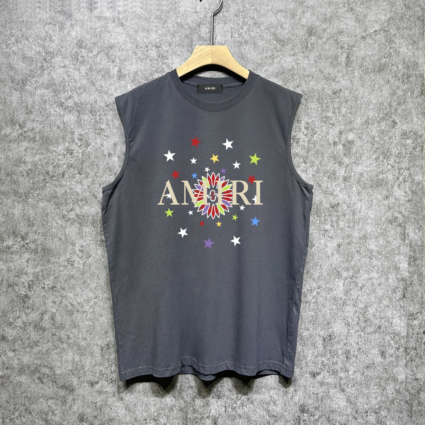 Amiri tank top gypsophila printing
