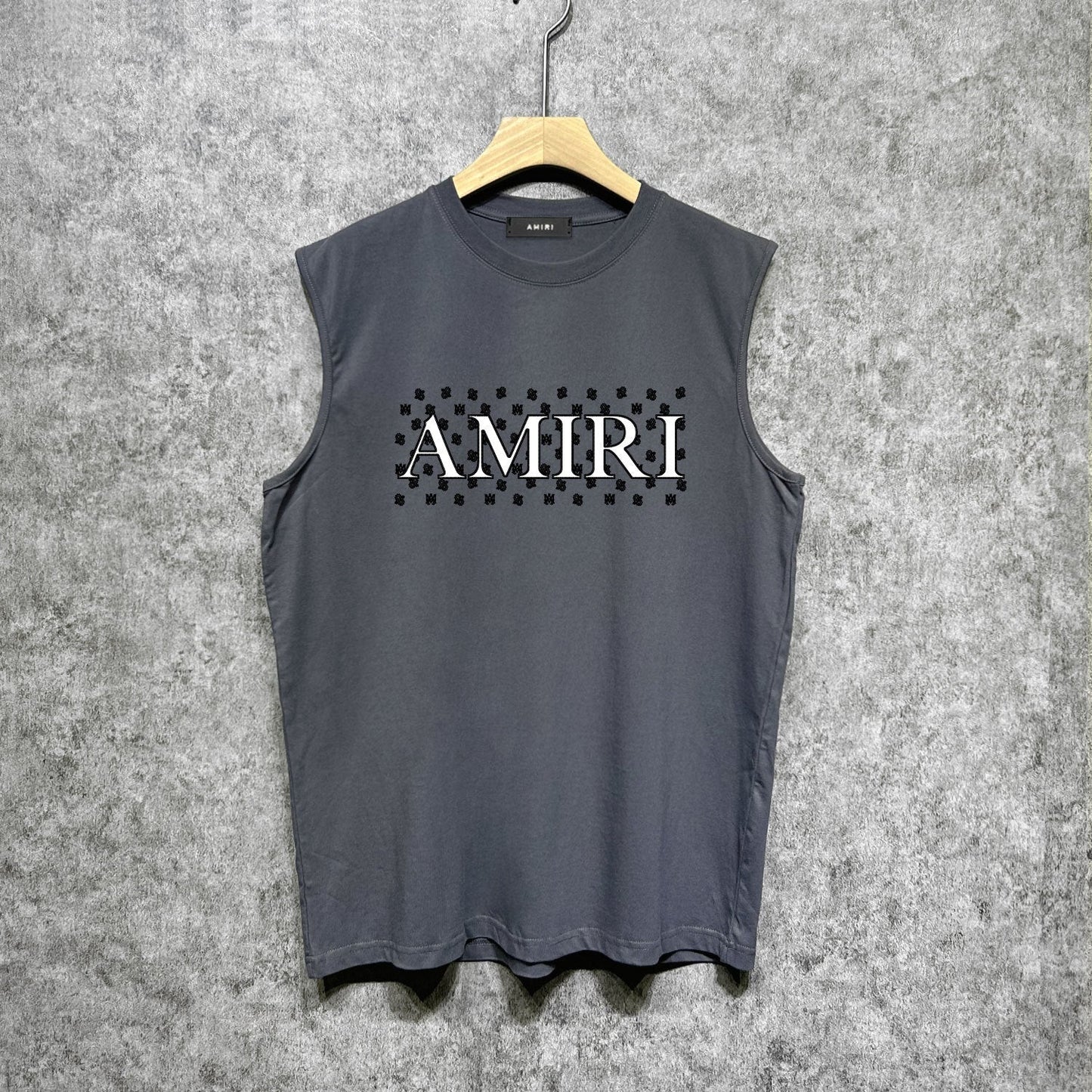 Amiri tank top cashew flower spider letterprinting