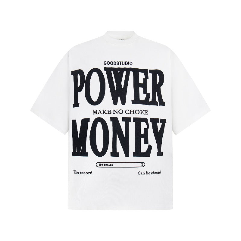Men's t-shirts: american street style, unisex retro creative letter graphic design, men's loose fit premium heavyweight short sleeve tee