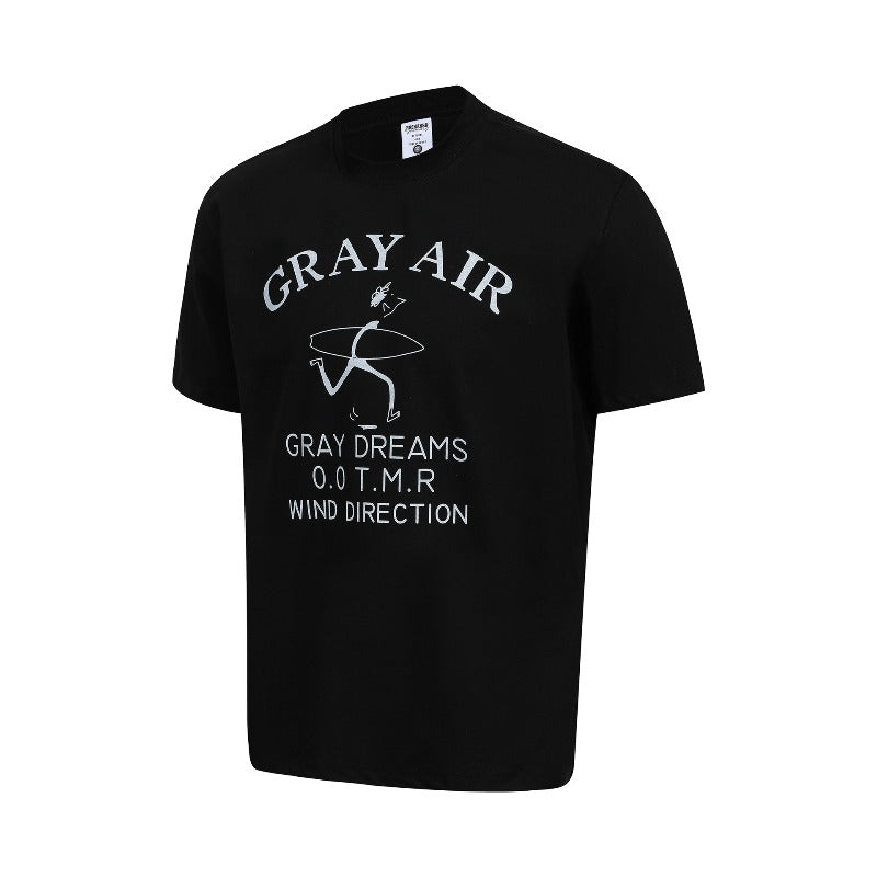 Men's t-shirts: american high street retro streetwear couple style minimalist letter design men's crew neck fitted short sleeve t-shirt