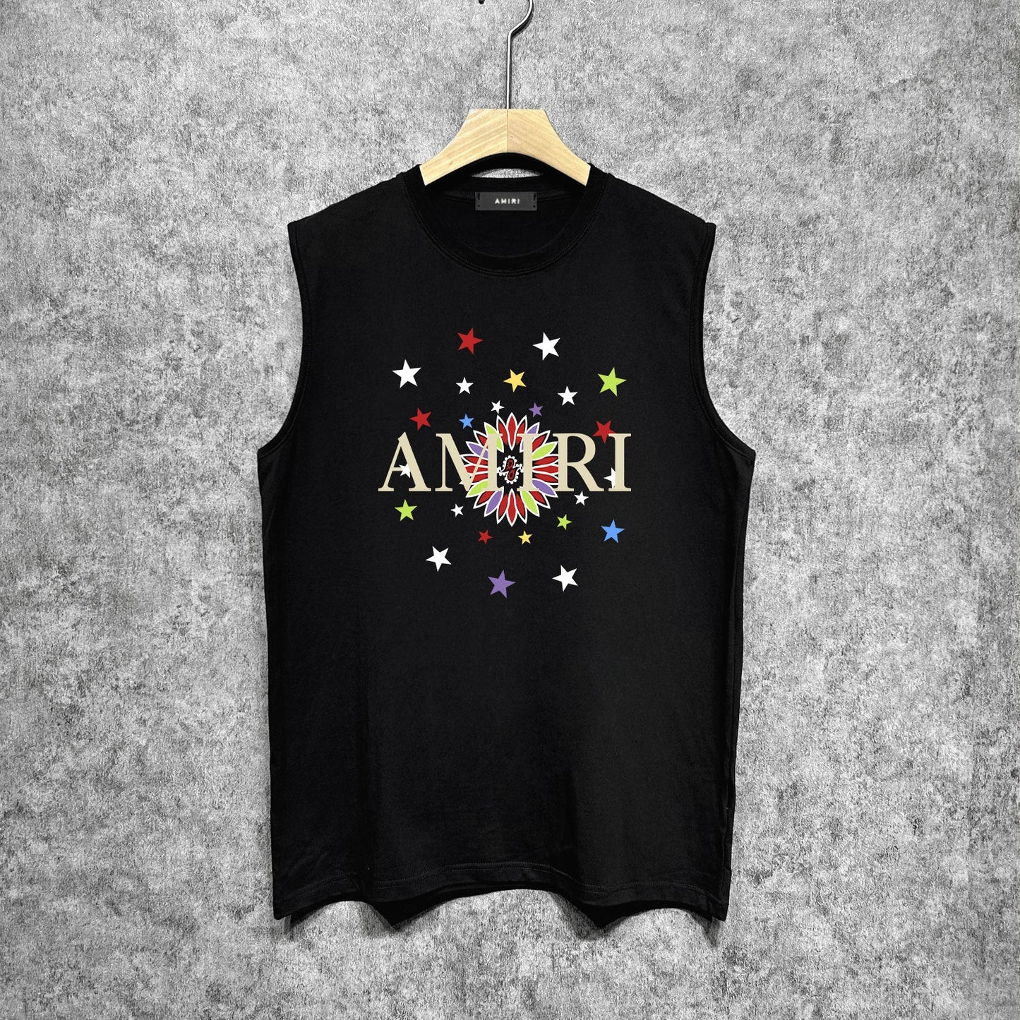Amiri tank top gypsophila printing