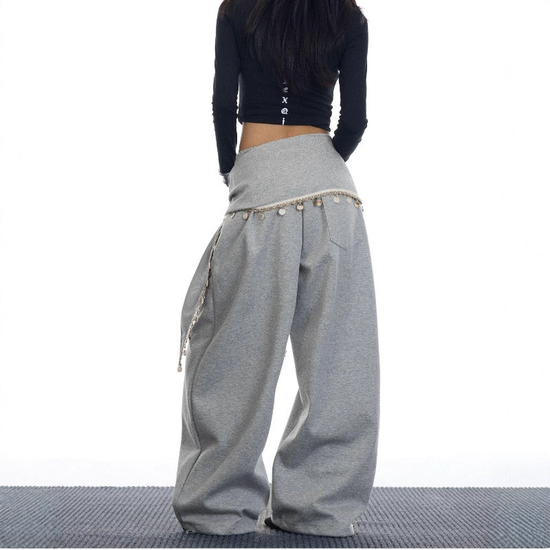 Women casual pants retroloose