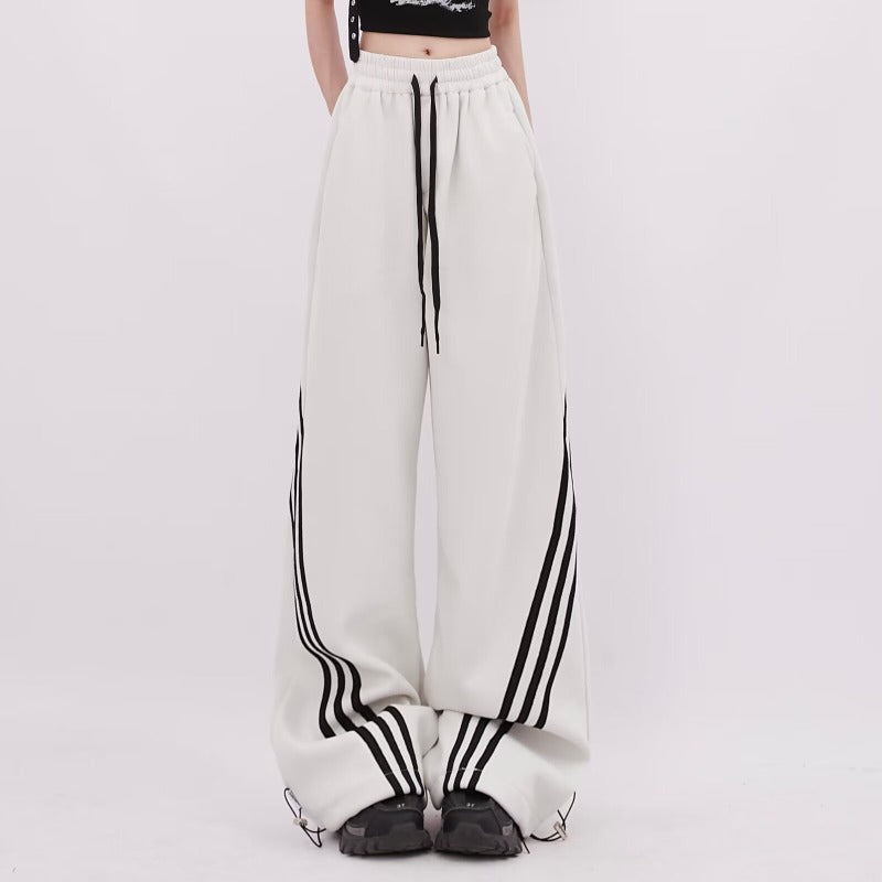 Women casual pant summerretroloose drawstring elastic