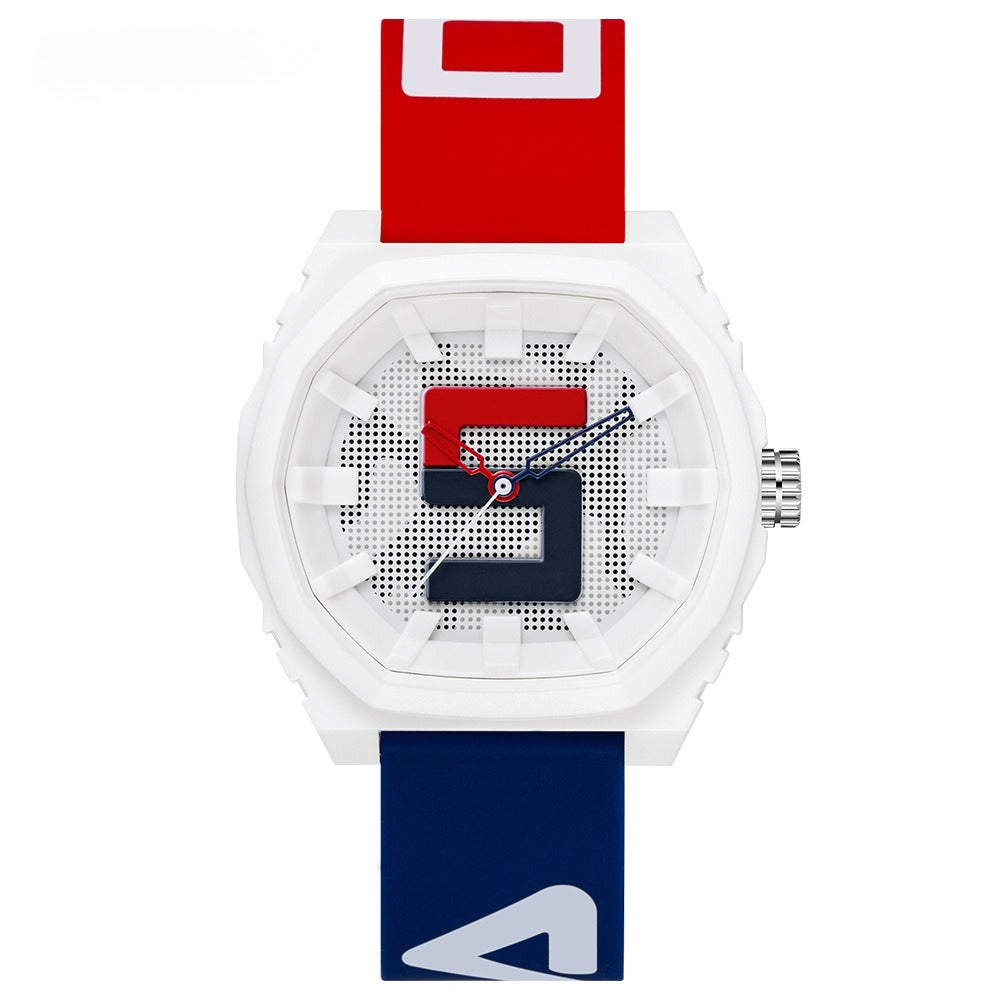 Men's watches quartz movement flow tape
