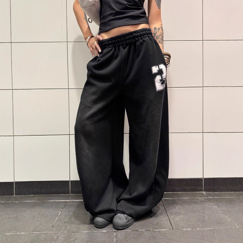 Women casual pants women spring and autumn gradual change drawstring sweatpants