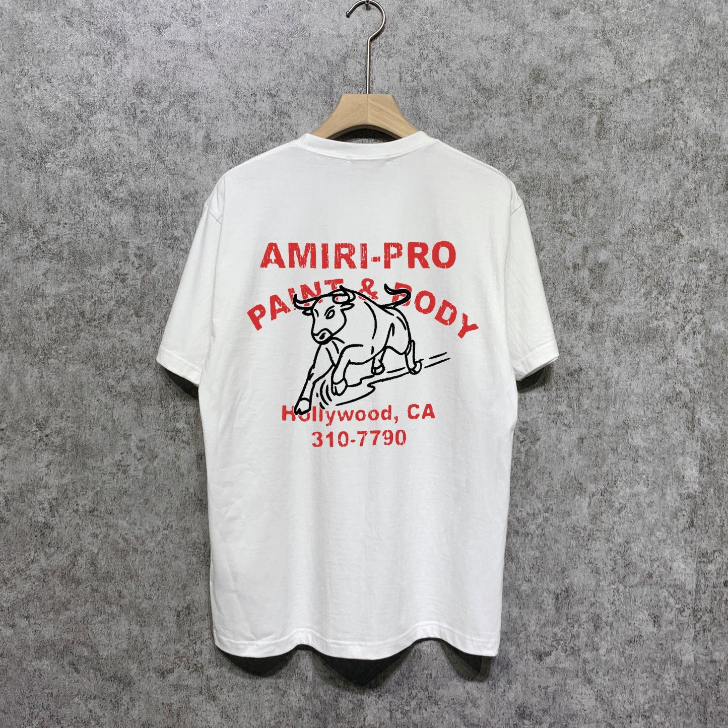 Amiri t shirts bull printing short sleeve