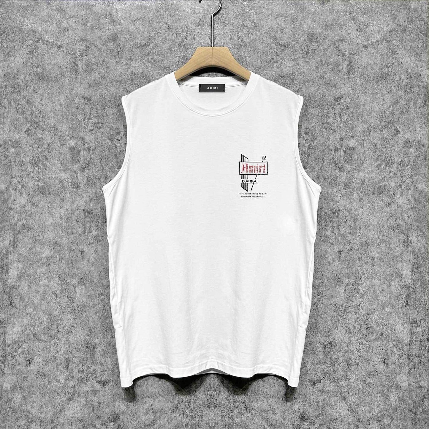 Amiri tank top letter sign printing