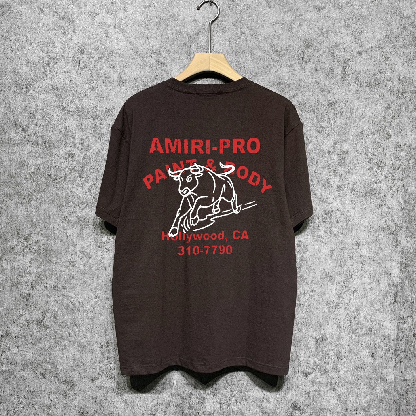 Amiri t shirts bull printing short sleeve