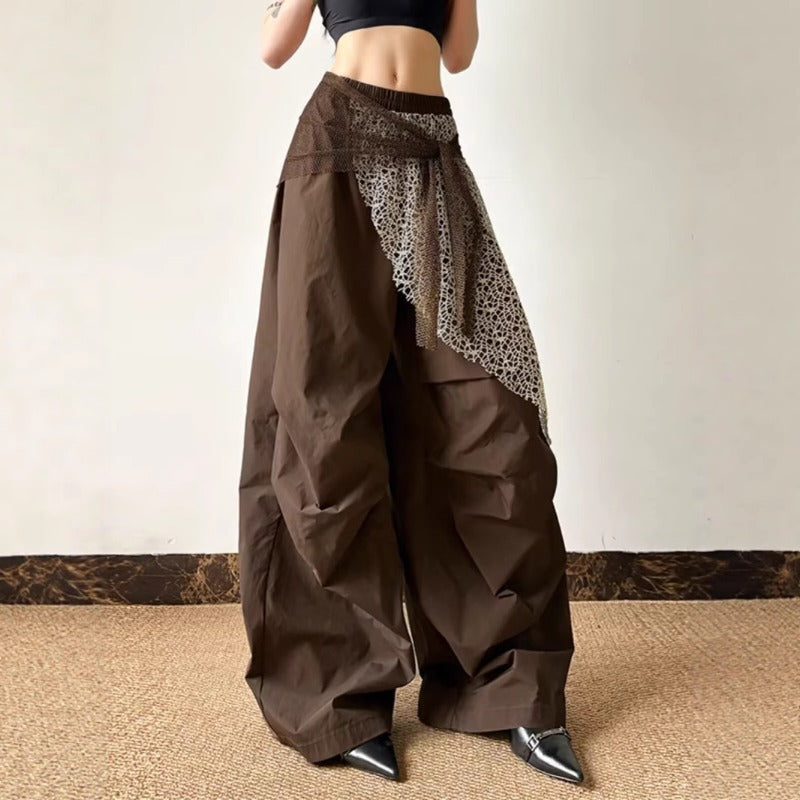 Women casual pants retro women loose pants