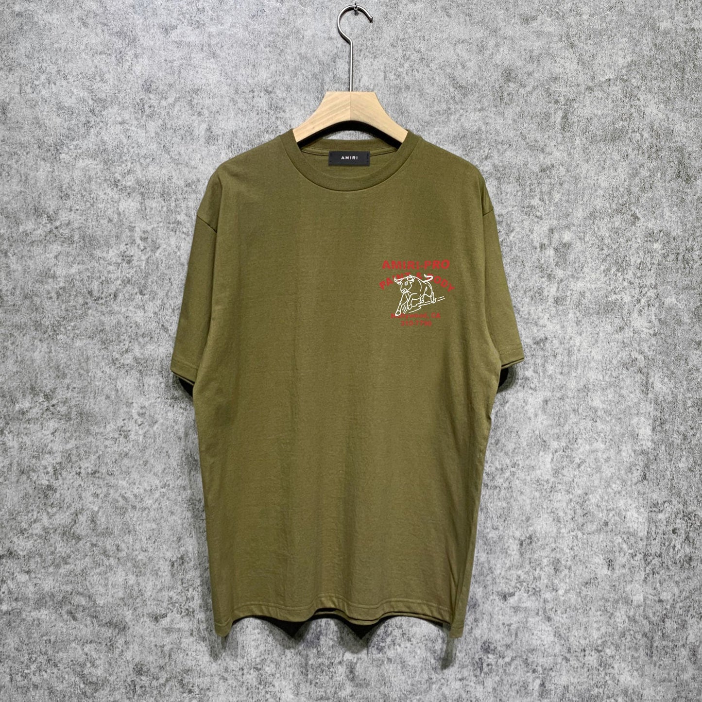 Amiri t shirts bull printing short sleeve
