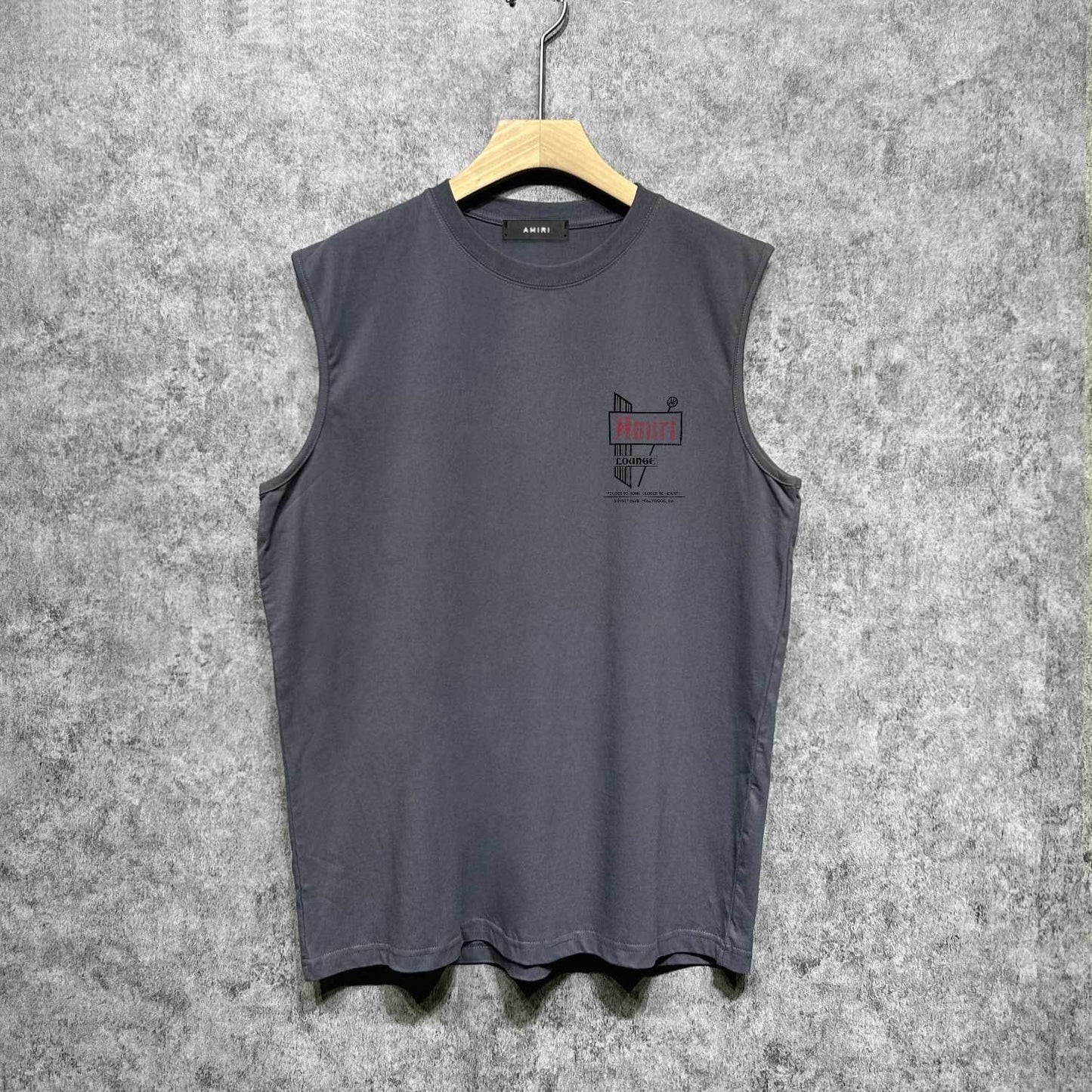 Amiri tank top letter sign printing