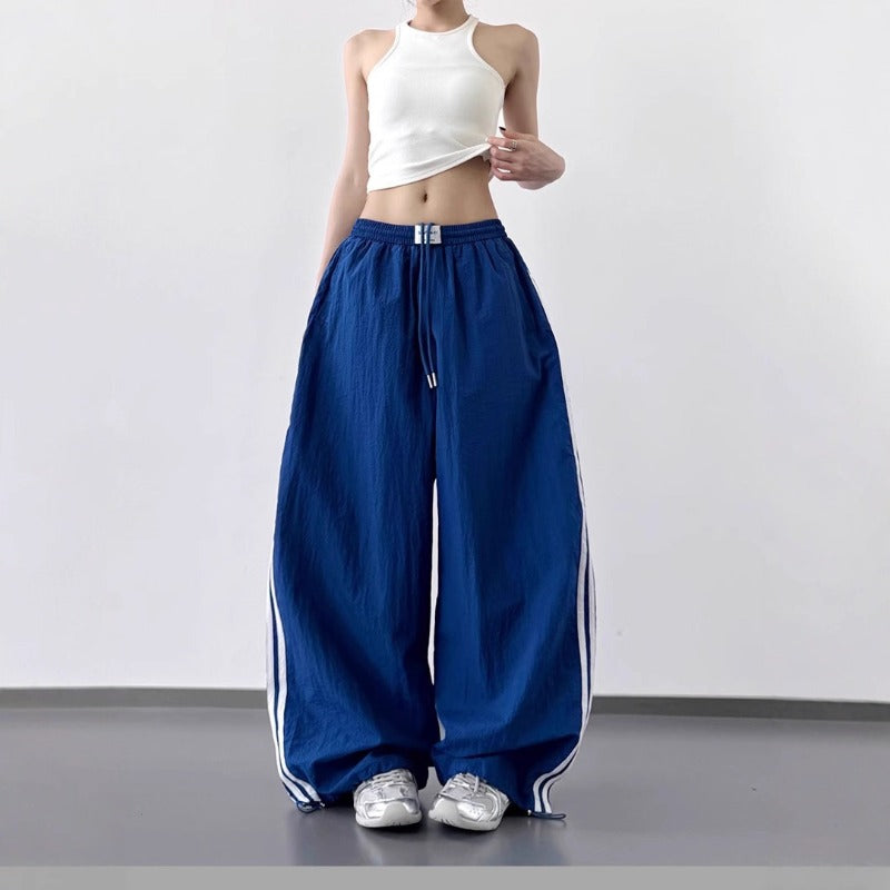 Women casual pants hiphop casual pants summer super loose quick-drying sports overalls
