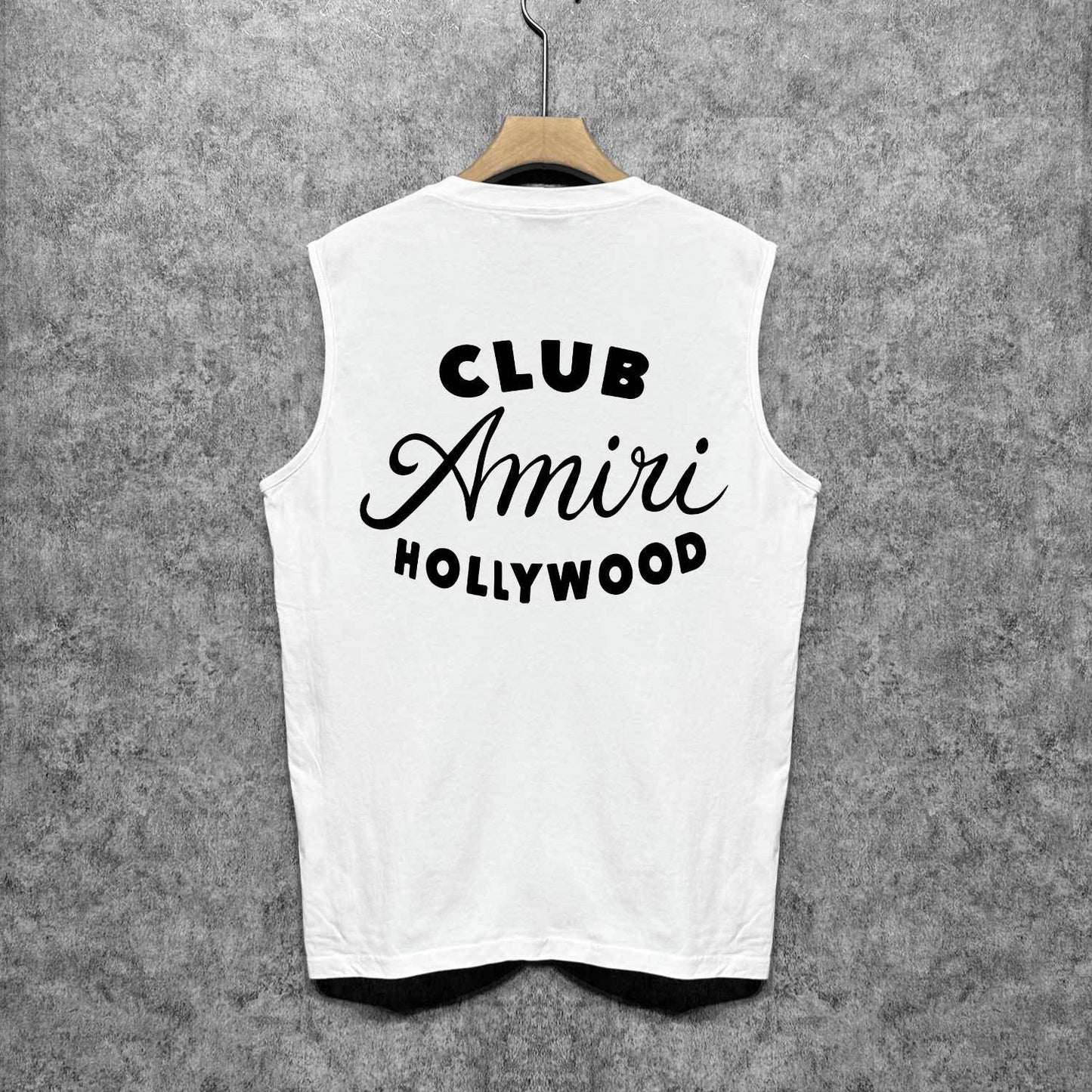 Amiri tank top hollywood club printing