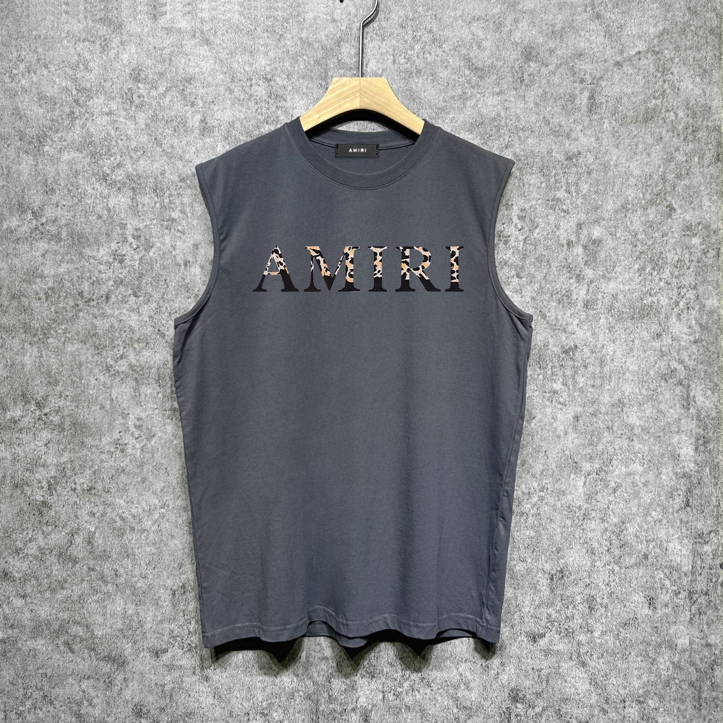 Amiri tank top fur printing