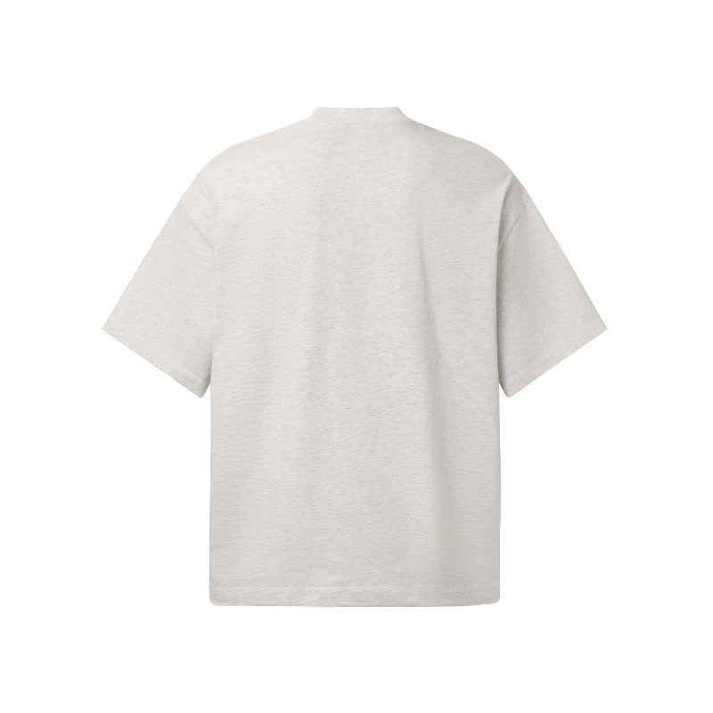 Men's t-shirts: gt american retro couple streetwear high-end letter print badge design men's loose crew neck t-shirt