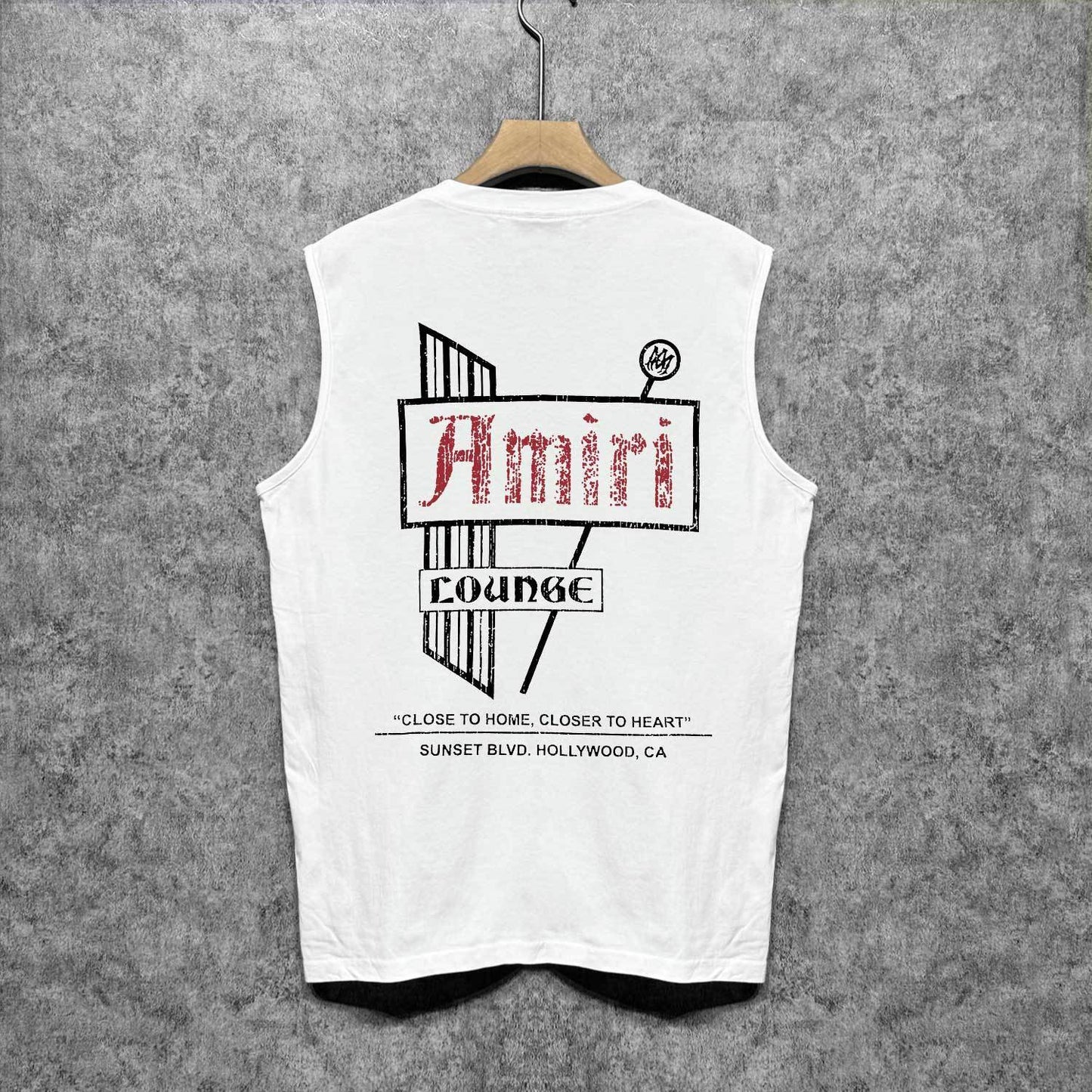 Amiri tank top letter sign printing